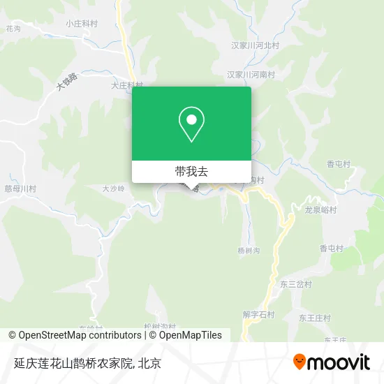 延庆莲花山鹊桥农家院地图