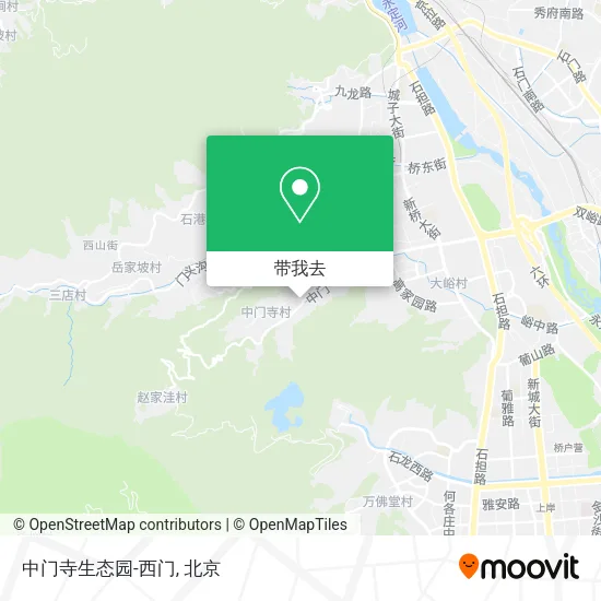 中门寺生态园-西门地图