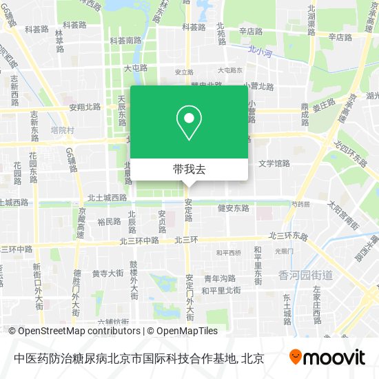 中医药防治糖尿病北京市国际科技合作基地地图