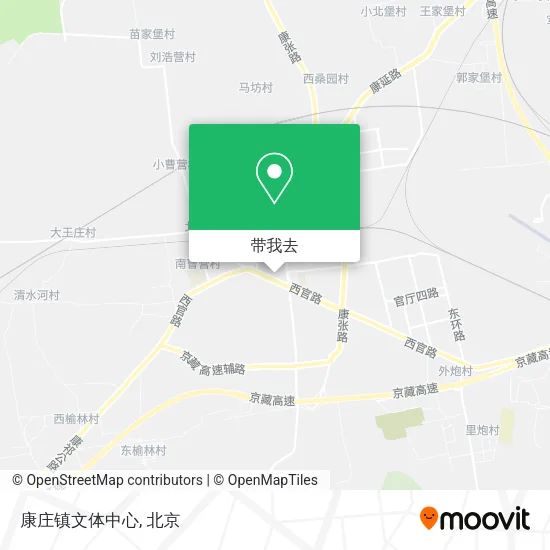 康庄镇文体中心地图