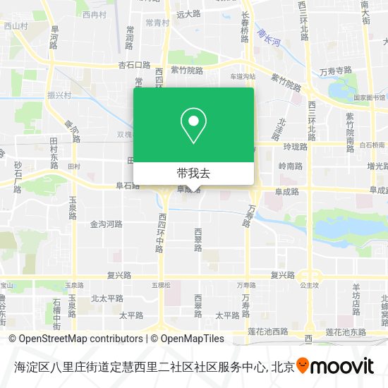 海淀区八里庄街道定慧西里二社区社区服务中心地图