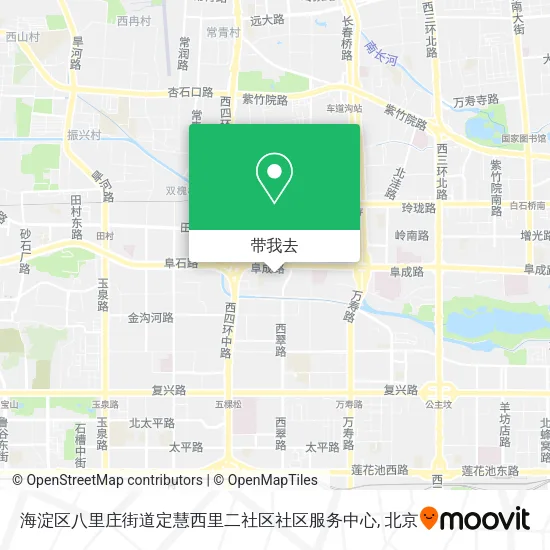 海淀区八里庄街道定慧西里二社区社区服务中心地图