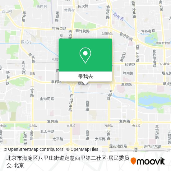 北京市海淀区八里庄街道定慧西里第二社区-居民委员会地图