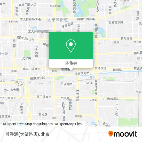 晨香源(大望路店)地图