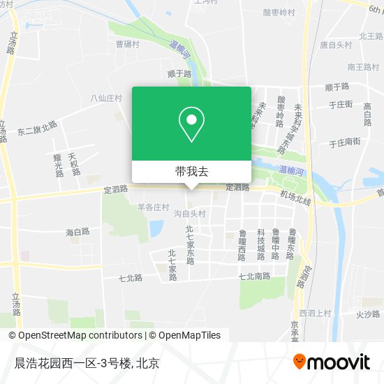 晨浩花园西一区-3号楼地图