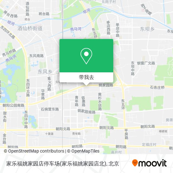 家乐福姚家园店停车场(家乐福姚家园店北)地图