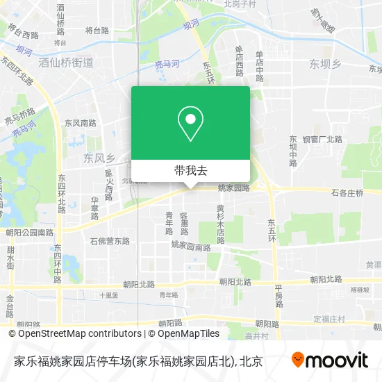 家乐福姚家园店停车场(家乐福姚家园店北)地图