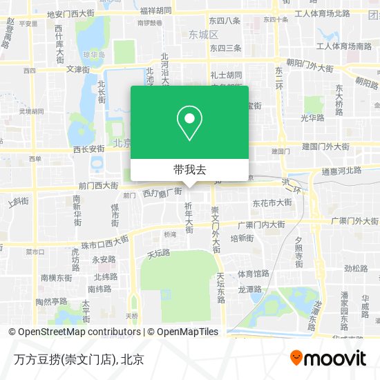 万方豆捞(崇文门店)地图
