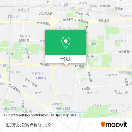 北京凯悦公寓双桥店地图