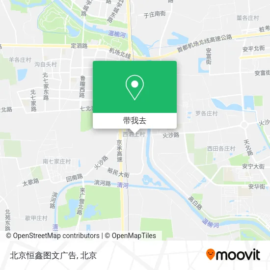 北京恒鑫图文广告地图