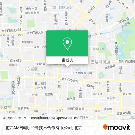 北京AME国际经济技术合作有限公司地图