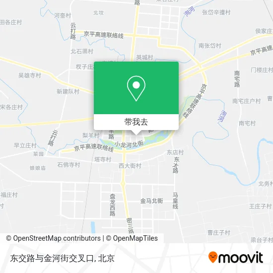 东交路与金河街交叉口地图