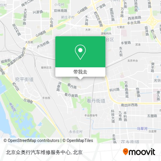 北京众奥行汽车维修服务中心地图