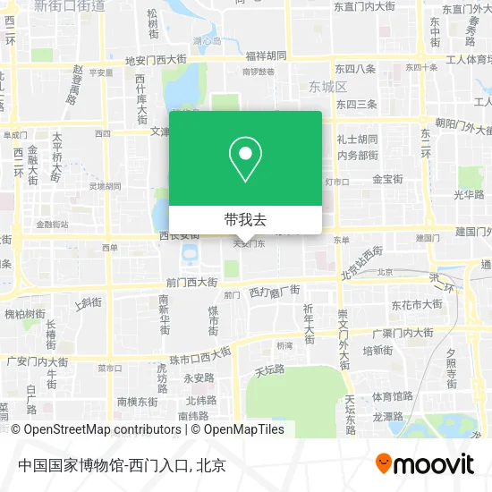 中国国家博物馆-西门入口地图