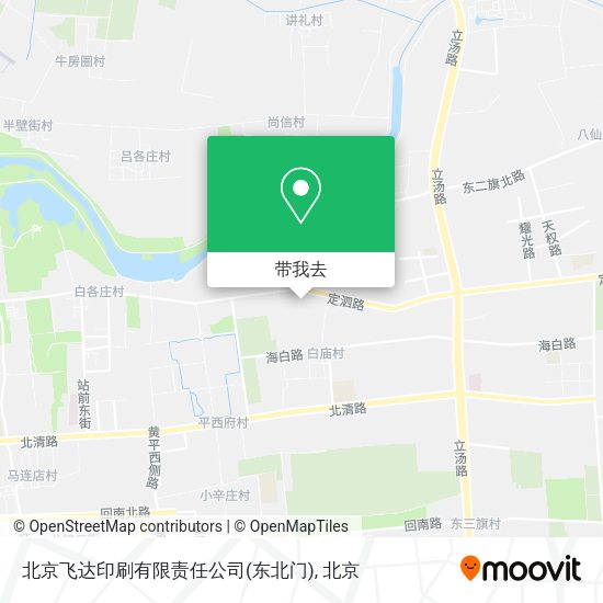 北京飞达印刷有限责任公司(东北门)地图