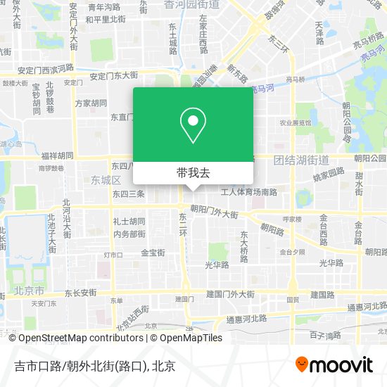 吉市口路/朝外北街(路口)地图