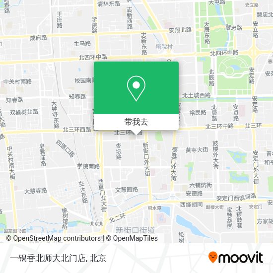 一锅香北师大北门店地图