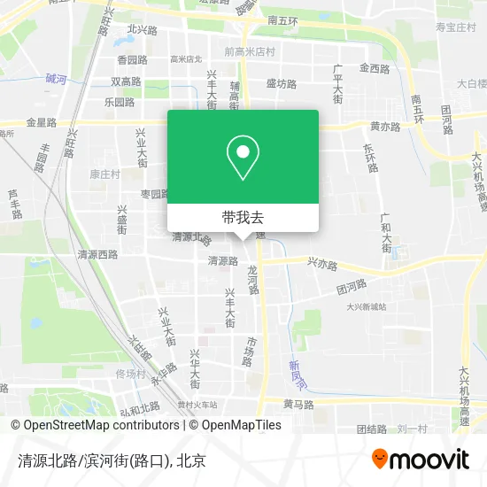 清源北路/滨河街(路口)地图
