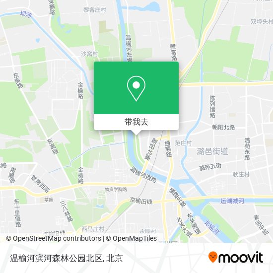 温榆河滨河森林公园北区地图