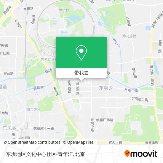 东坝地区文化中心社区-青年汇地图