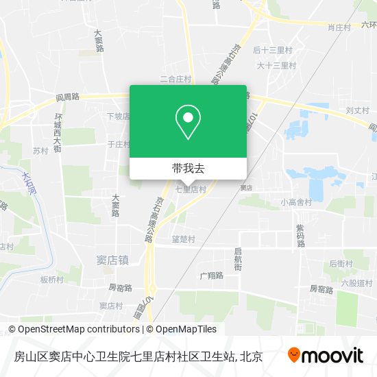 房山区窦店中心卫生院七里店村社区卫生站地图