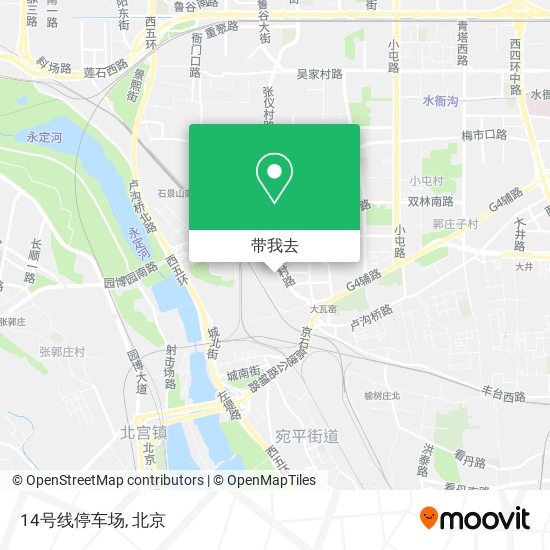 14号线停车场地图