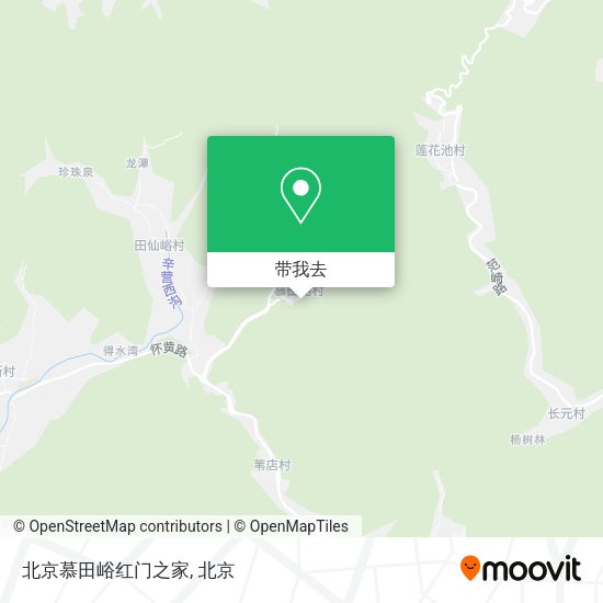 北京慕田峪红门之家地图