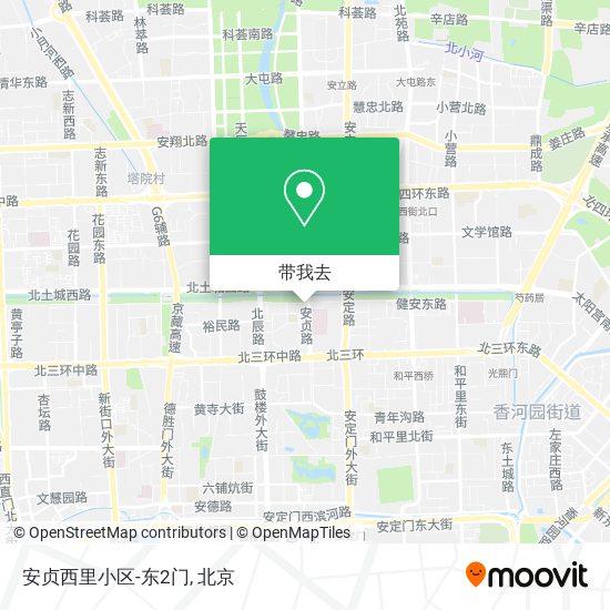 安贞西里小区-东2门地图
