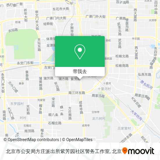 北京市公安局方庄派出所紫芳园社区警务工作室地图