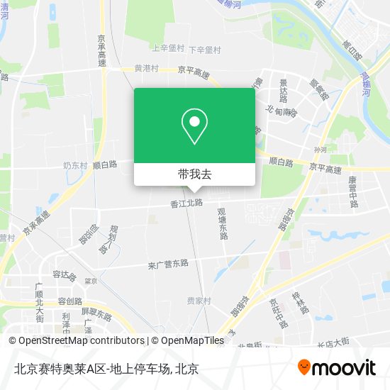 北京赛特奥莱A区-地上停车场地图
