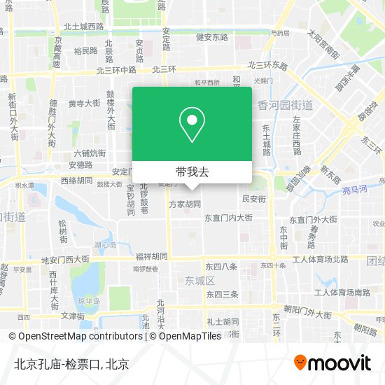 北京孔庙-检票口地图