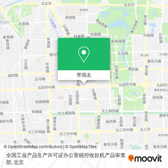 全国工业产品生产许可证办公室税控收款机产品审查部地图