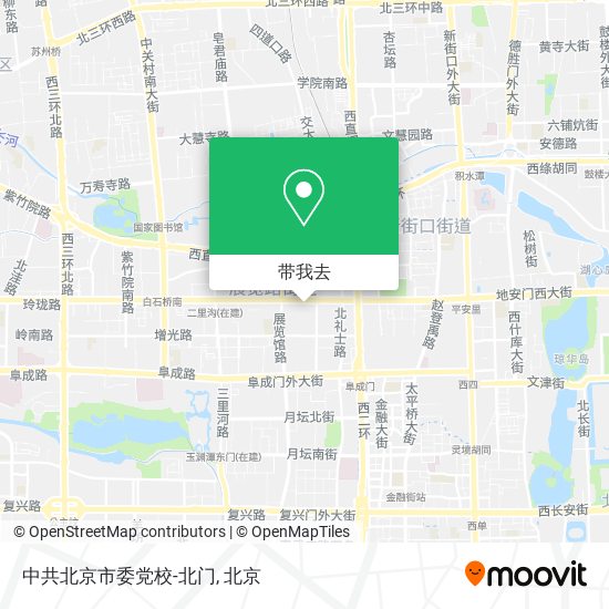 中共北京市委党校-北门地图