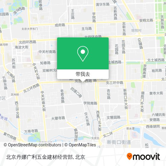 北京丹娜广利五金建材经营部地图