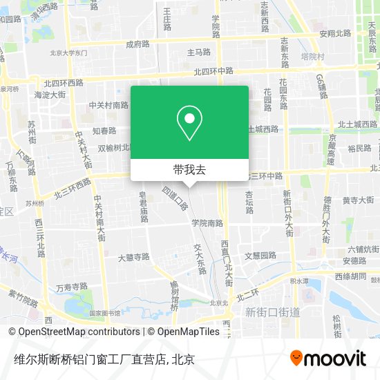 维尔斯断桥铝门窗工厂直营店地图