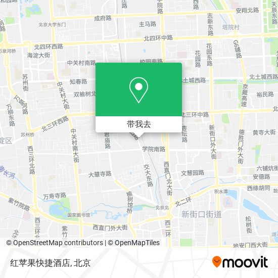 红苹果快捷酒店地图