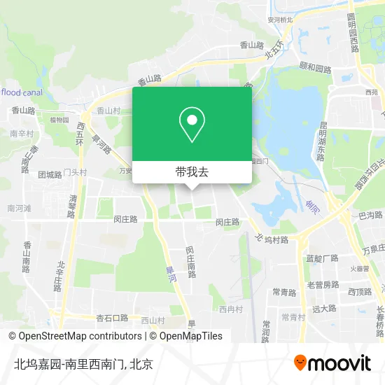 北坞嘉园-南里西南门地图