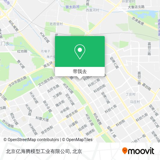 北京亿海腾模型工业有限公司地图