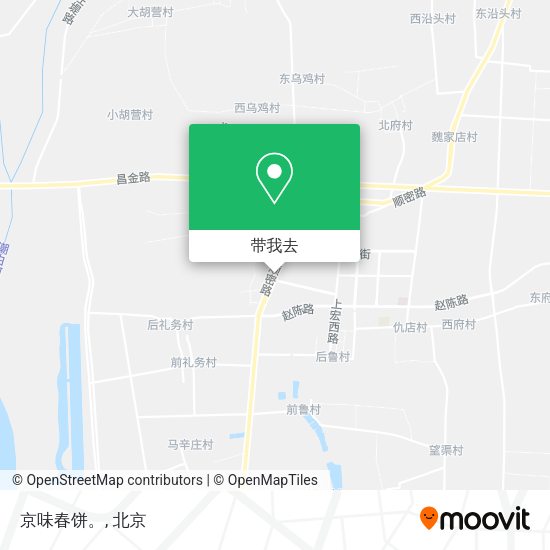 京味春饼。地图