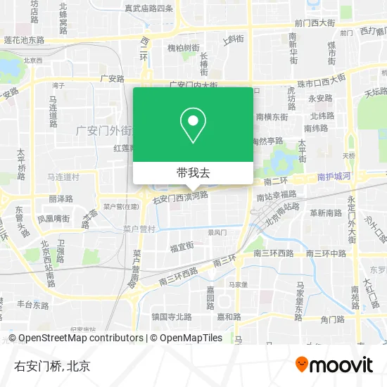 右安门桥地图
