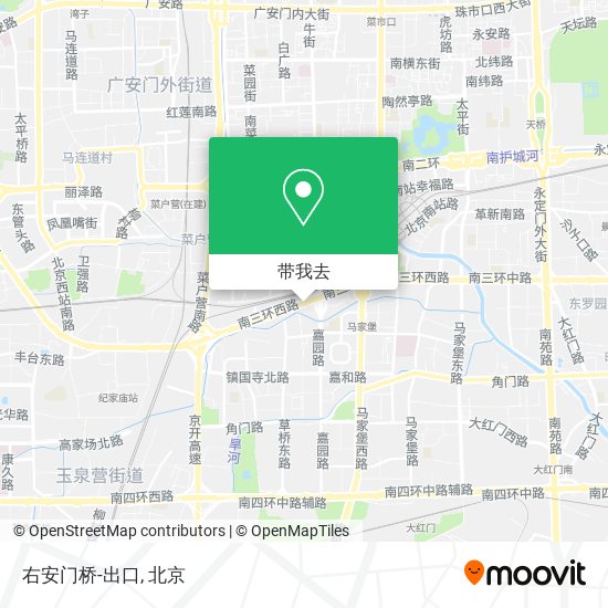 右安门桥-出口地图