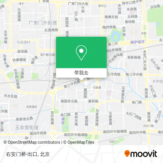 右安门桥-出口地图