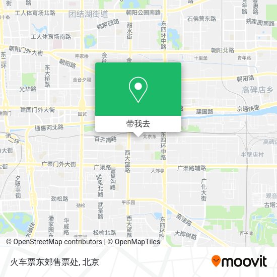 火车票东郊售票处地图