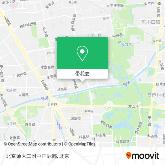 北京师大二附中国际部地图