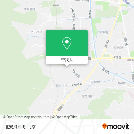 北安河五街地图