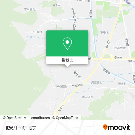 北安河五街地图