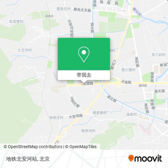 地铁北安河站地图