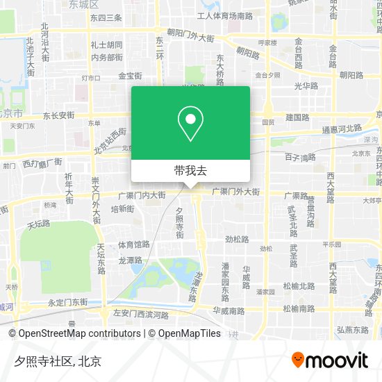 夕照寺社区地图