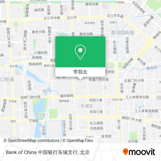 Bank of China 中国银行东城支行地图