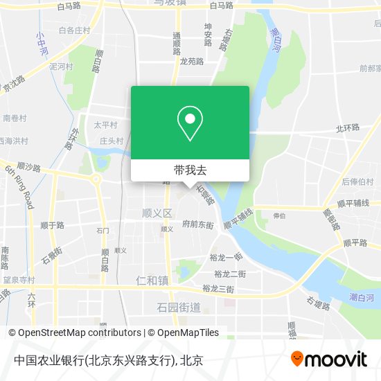 中国农业银行(北京东兴路支行)地图
